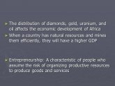 Economic development of Africa